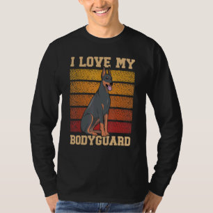 Ich liebe meinen Bodyguard-Dobermann-Welpen Dobie  T-Shirt
