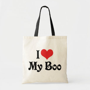 Ich liebe meinen Boo Tragetasche