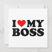 Ich Liebe meinen Boss Funny Red Heart Boss Ich hör