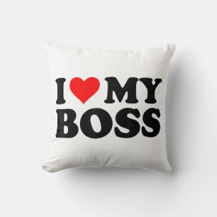 Ich Liebe meinen Boss Funny Red Heart Boss Ich hör Kissen