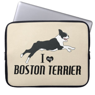 Ich Liebe meinen Boston Terrier Dog Laptopschutzhülle