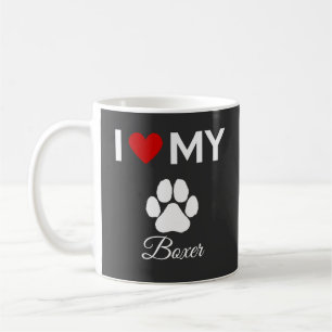 Ich Liebe meinen Boxer Hund individuelle Name Kaffeetasse