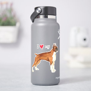 Ich Liebe meinen Boxer Vinyl Sticker