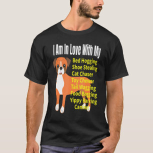 Ich liebe meinen Boxerhund-Meme T-Shirt