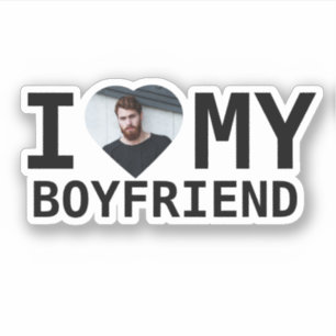Ich Liebe meinen Boyfriend Foto Sticker