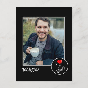 Ich liebe meinen Bruder, individuelles Foto – Pers Postkarte