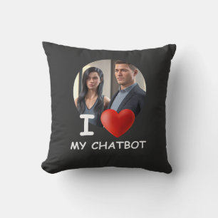 ❤️Ich liebe meinen Chatbot Erstelle eigenes Foto Kissen