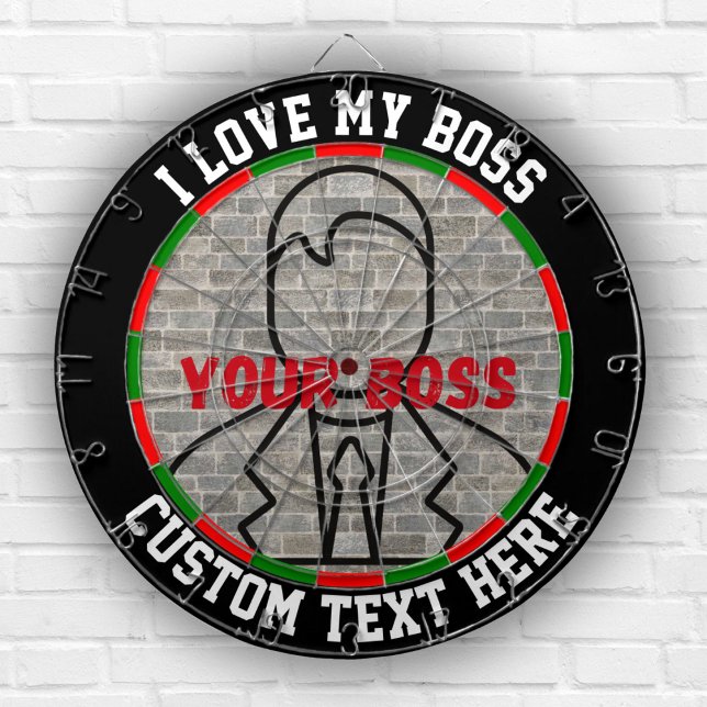 Ich Liebe meinen Chef Dart Spaß Spiel Stress Relie Dartscheibe (Von Creator hochgeladen)