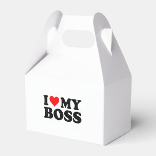 Ich liebe meinen Chef Lustiges rotes Herz Chef Ich Geschenkschachtel