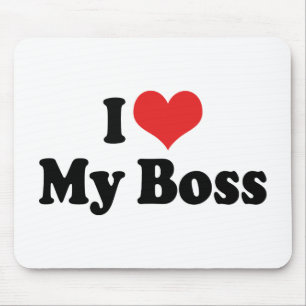 Ich Liebe meinen Chef Mousepad