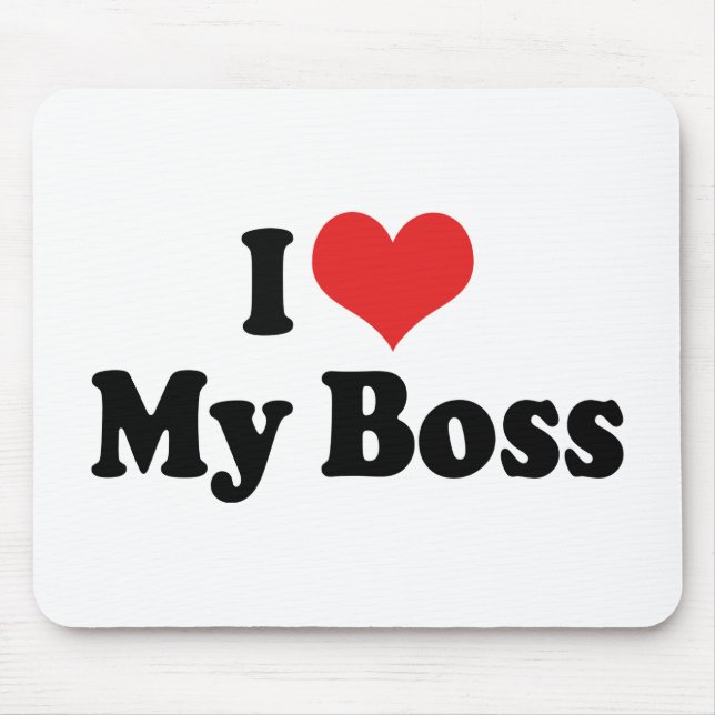 Ich Liebe meinen Chef Mousepad (Vorne)