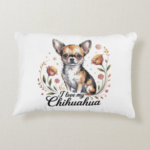 Ich liebe meinen Chihuahua Dekokissen