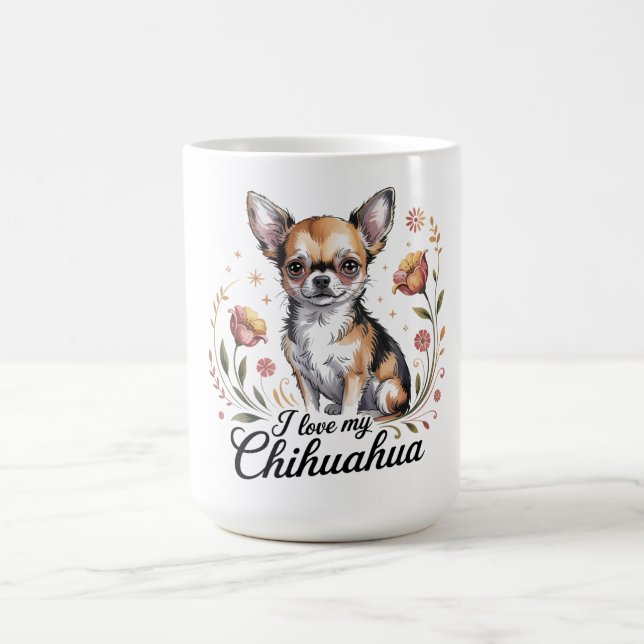 Ich liebe meinen Chihuahua  Kaffeetasse (Mittel)