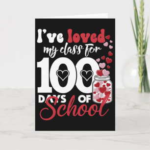 Ich liebe meinen Cl für 100 Tage Schul-Lehrer Vale Karte