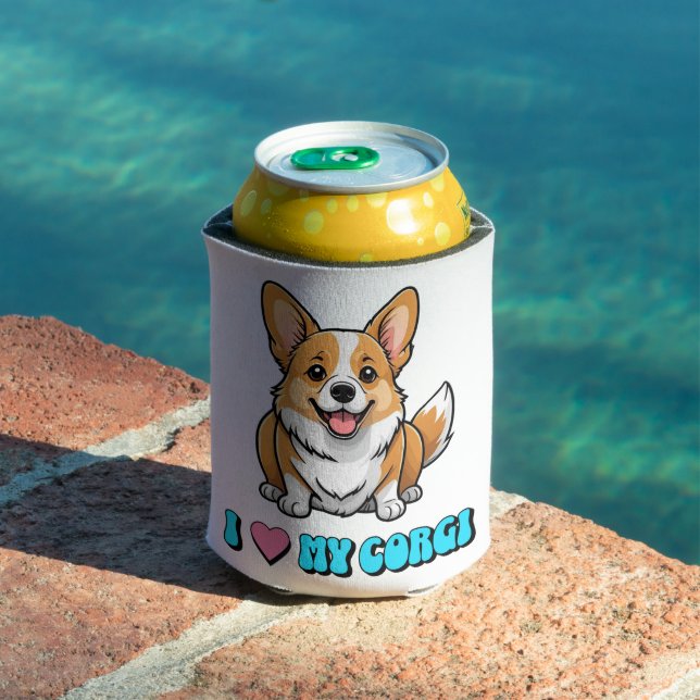 Ich liebe meinen Corgi Dosenkühler (In Situ Pool)