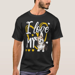 Ich liebe meinen Corgi-Hund T-Shirt