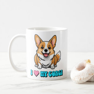 Ich liebe meinen Corgi Kaffeetasse