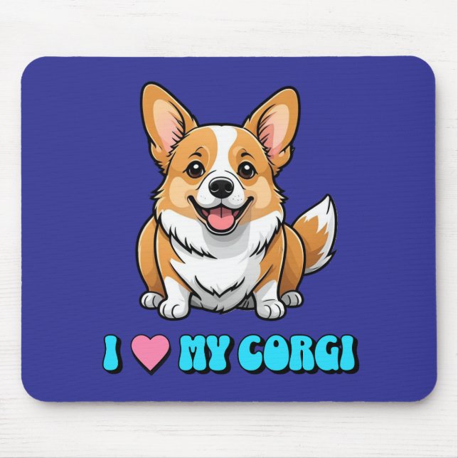 Ich liebe meinen Corgi Mousepad (Vorne)