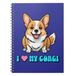 Ich liebe meinen Corgi Notizblock