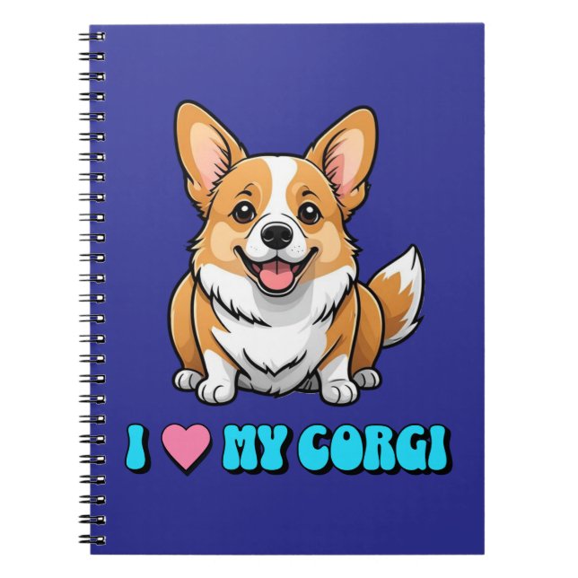 Ich liebe meinen Corgi Notizblock (Vorderseite)