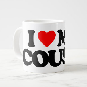 ICH LIEBE MEINEN COUSIN Jumbo-Tasse