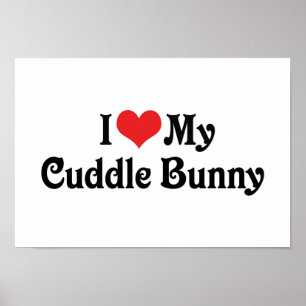 Ich Liebe meinen Cuddle Bunny Poster