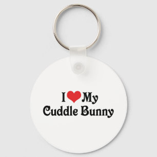 Ich Liebe meinen Cuddle Bunny Schlüsselanhänger