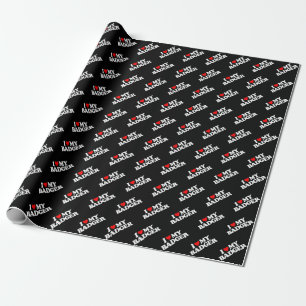 ICH LIEBE MEINEN DAChS Geschenkpapier