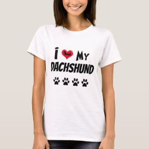 Ich liebe meinen Dackel T-Shirt