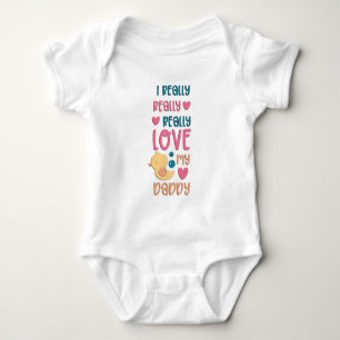 Ich liebe meinen Daddy Baby Bodysuit wirklich Strampler