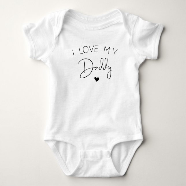 Ich Liebe meinen Daddy Bodysuit Baby Strampler (Vorderseite)