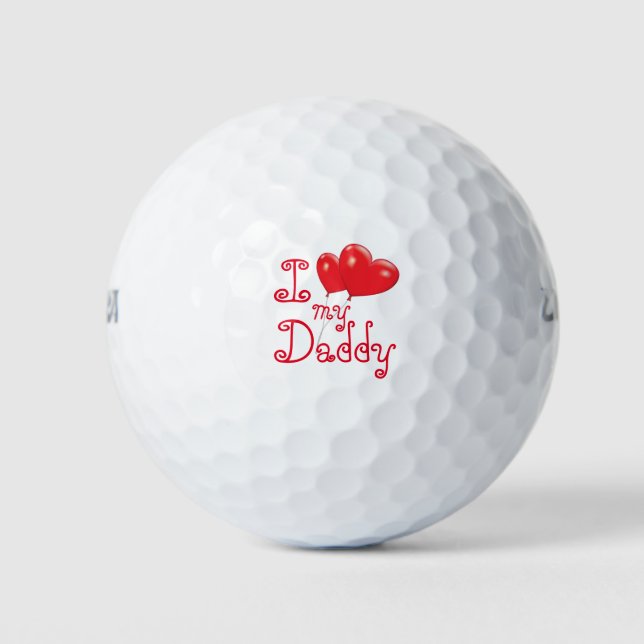 Ich Liebe meinen Daddy Golfball (Vorderseite)