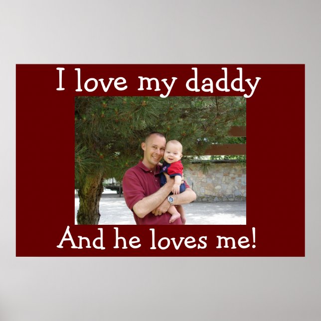 Ich Liebe meinen Daddy Poster (Vorne)
