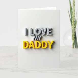 Ich liebe meinen Daddy Special Karte