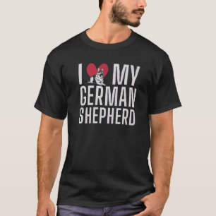 Ich liebe meinen Deutschen Schäferhund Besitzer T-Shirt