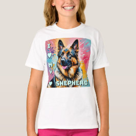 Ich liebe meinen Deutschen Schäferhund T-Shirt