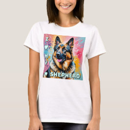Ich liebe meinen Deutschen Schäferhund T-Shirt