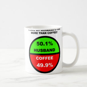 Ich liebe meinen Ehemann mehr als Kaffee Lustiger Tasse