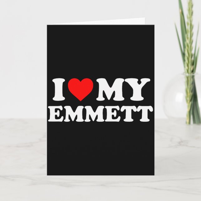 Ich liebe meinen Emmett  Karte (Vorderseite)