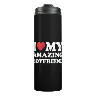 Ich liebe meinen erstaunlichen Freund. Ich liebe m Thermosbecher
