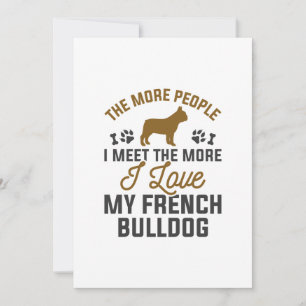 Ich liebe meinen Französischen Bulldogge Dankeskarte