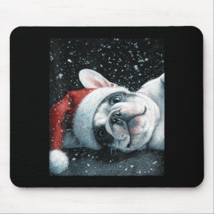 Ich liebe meinen französischen Bulldoggen-Weihnach Mousepad