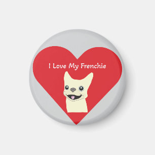 Ich liebe meinen Frenchie, Lavender Magnet