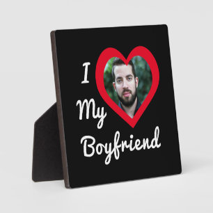 Ich liebe meinen Freund Bae Personalisiertes indiv Fotoplatte