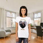 Ich Liebe meinen Freund Foto-Namen T-Shirt<br><div class="desc">Fügen Sie einen Namen und ein Foto in den herzförmigen Rahmen.</div>