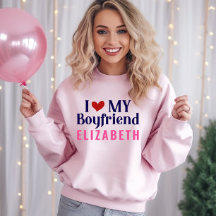 Ich Liebe meinen Freund so viel! Custom White Sweatshirt