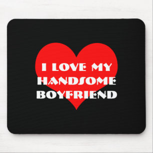 Ich liebe meinen Freund Valentinstag-Typografie 20 Mousepad