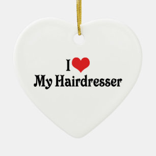 Ich liebe meinen Friseur Ornamente