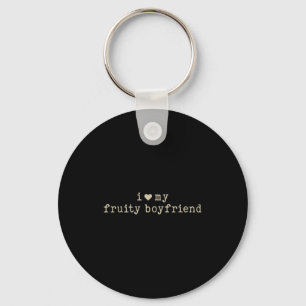 Ich liebe meinen fruchtigen Freund, lustige Freund Schlüsselanhänger