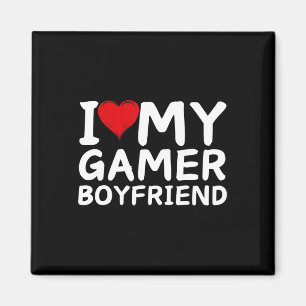 Ich liebe meinen Gamer-Freund Herz Freund Videospi Magnet